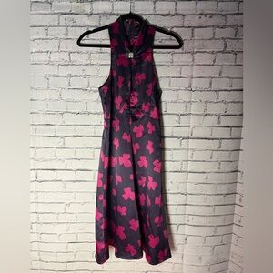 Emporio Armani Pink and Purple High Low Dress